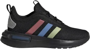adidas Racer TR23 Elastic Lace Sneaker, Black/Silver Metallic/Black, 7 US Unisex Big Kid