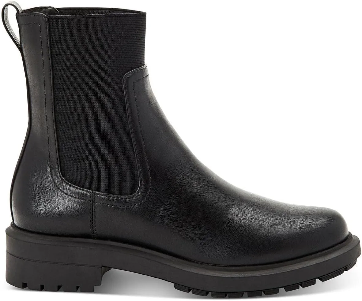 Alfani Womens Tackoma Faux Leather Ankle Boots