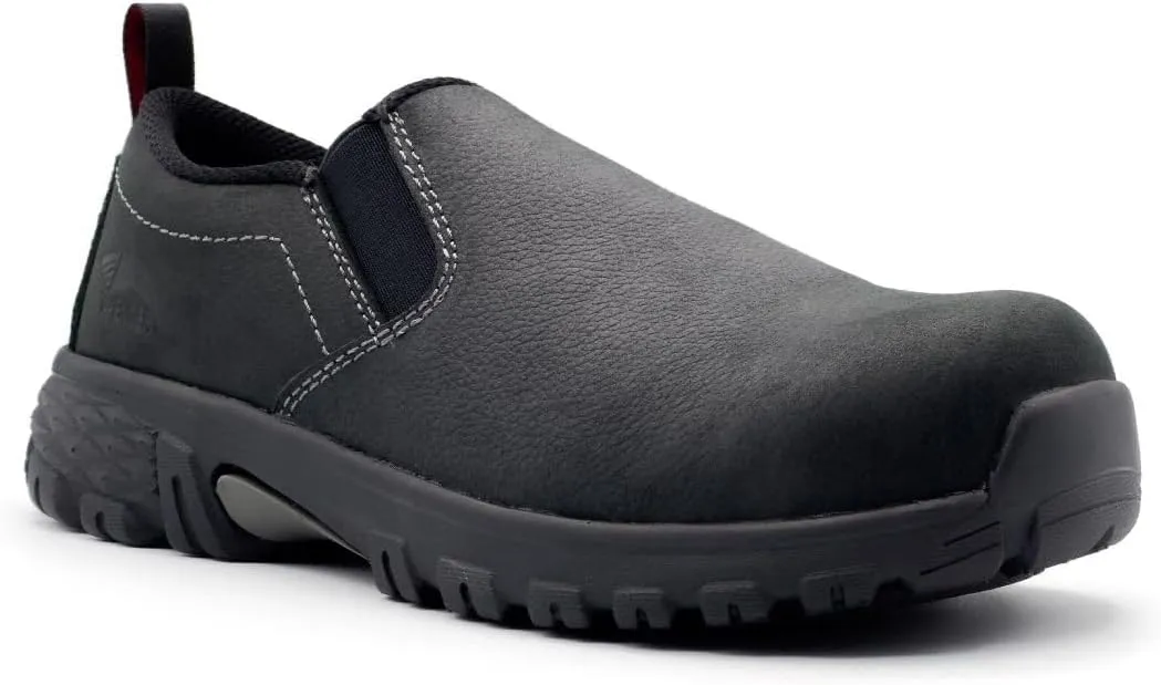 AVENGER Men's Flight Slip-On Composite Toe ESD Work Shoe Black - A7036 Black Black 11.5-W