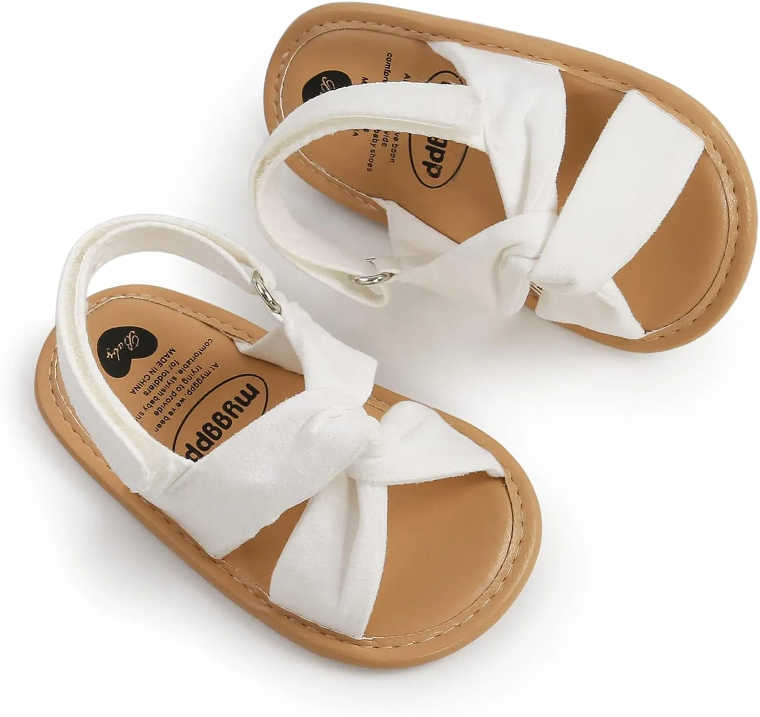 Baby Boys Girls Sandals Soft Sole Summer Wedding Dress Flat Shoes Beach Sandal Newborn Crib Shoes Infant Shoes