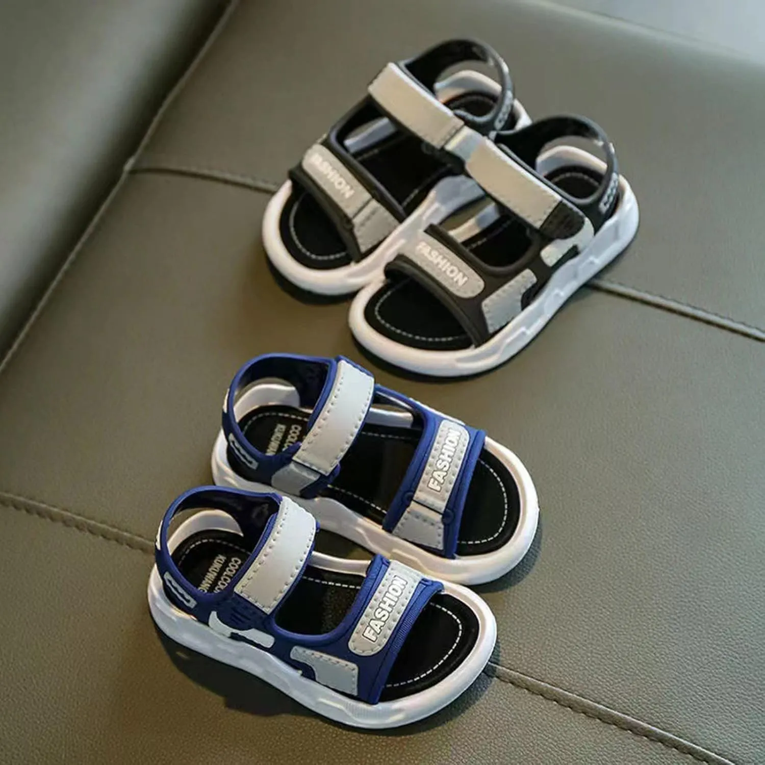 Baby Boys Open Toe Sandals 2025 Children Kids Soft Sole In Summer Comfortable Flat Sandals Fashion Walking Shoes