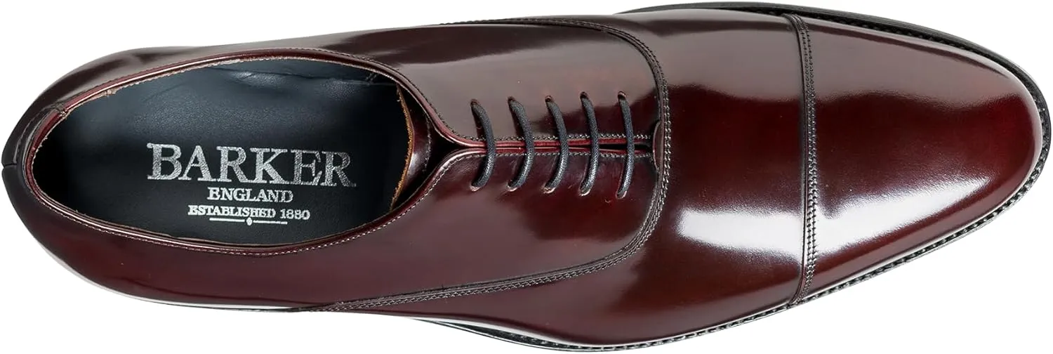 BARKER Winsford Men's Handmade Leather Oxford Dress Shoes  Timeless Elegance, Premium Craftsmanship, Full Leather Insole & Sole