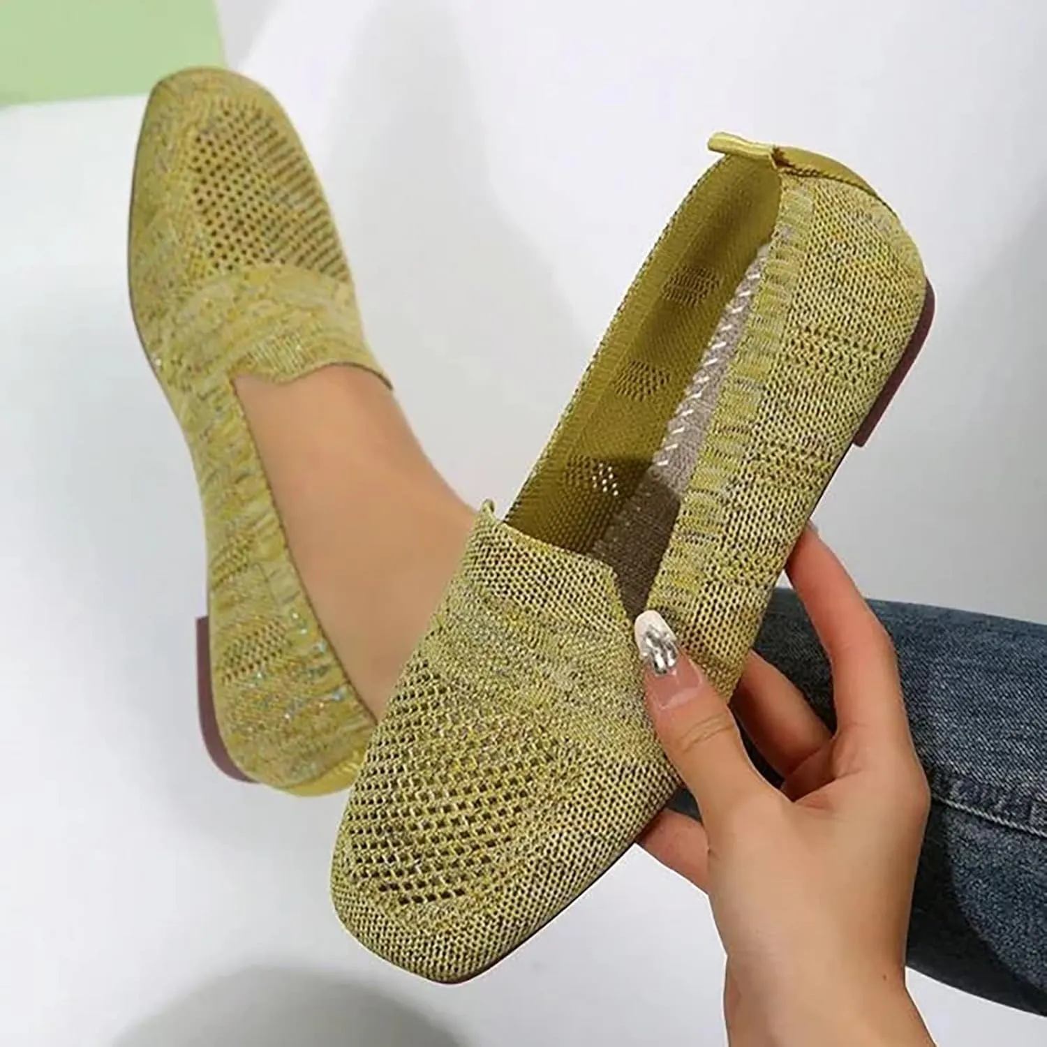 Basketball Shoes for WomenWomen's Sneakers Womens Loafers Comfortable Dressy Fashion Round Toe Christmas Loafers Women Slip on Non Slip Low Top Casual