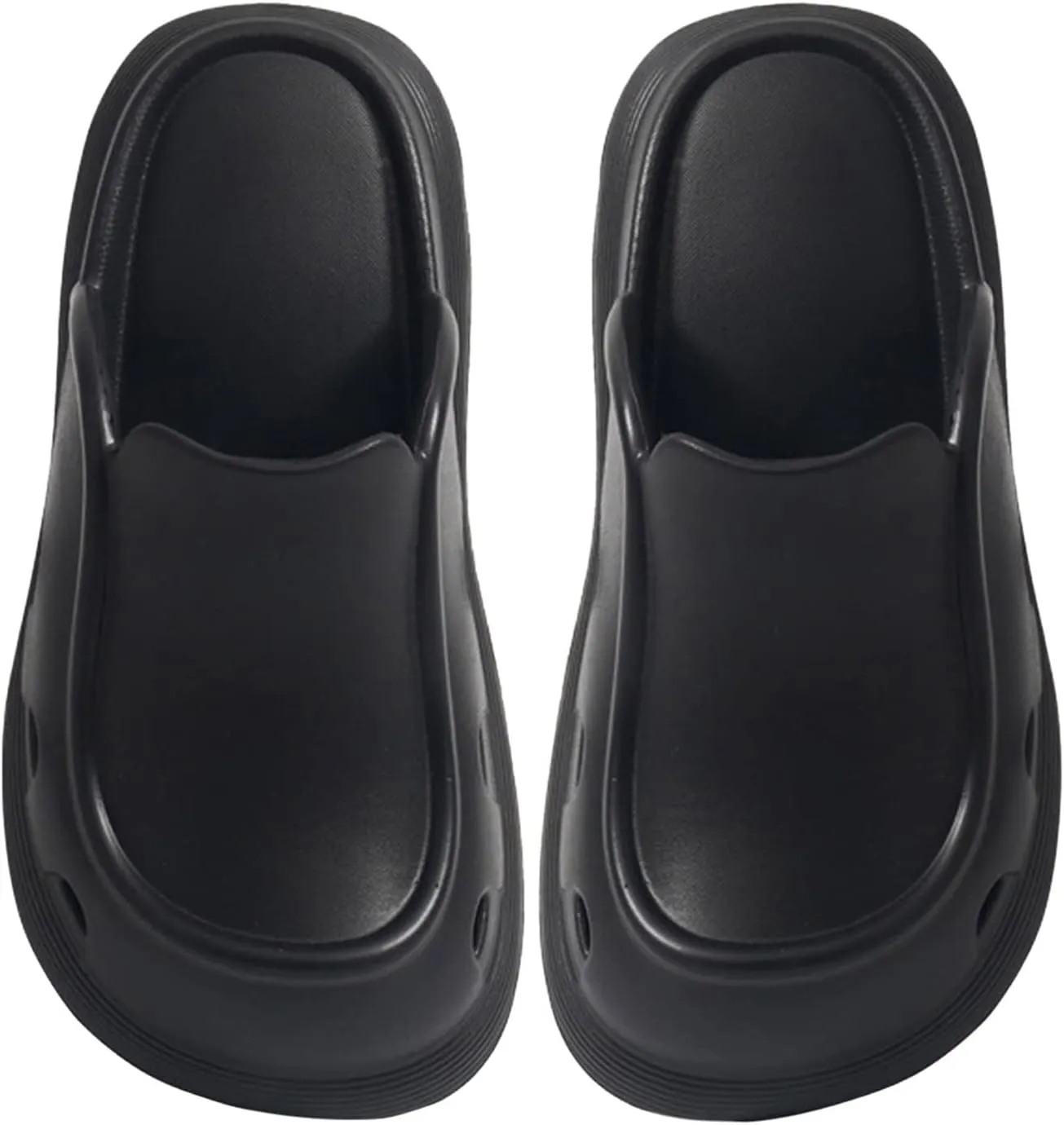 Bath Slippers Mens Cloud Slides Women and Men Showers Sandals Pillow Slippers Soft Sole Open Toe Non-Slip