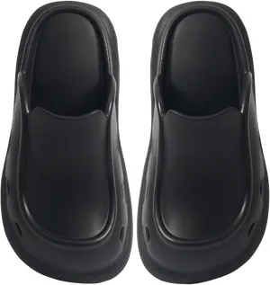 Bath Slippers Mens Cloud Slides Women and Men Showers Sandals Pillow Slippers Soft Sole Open Toe Non-Slip