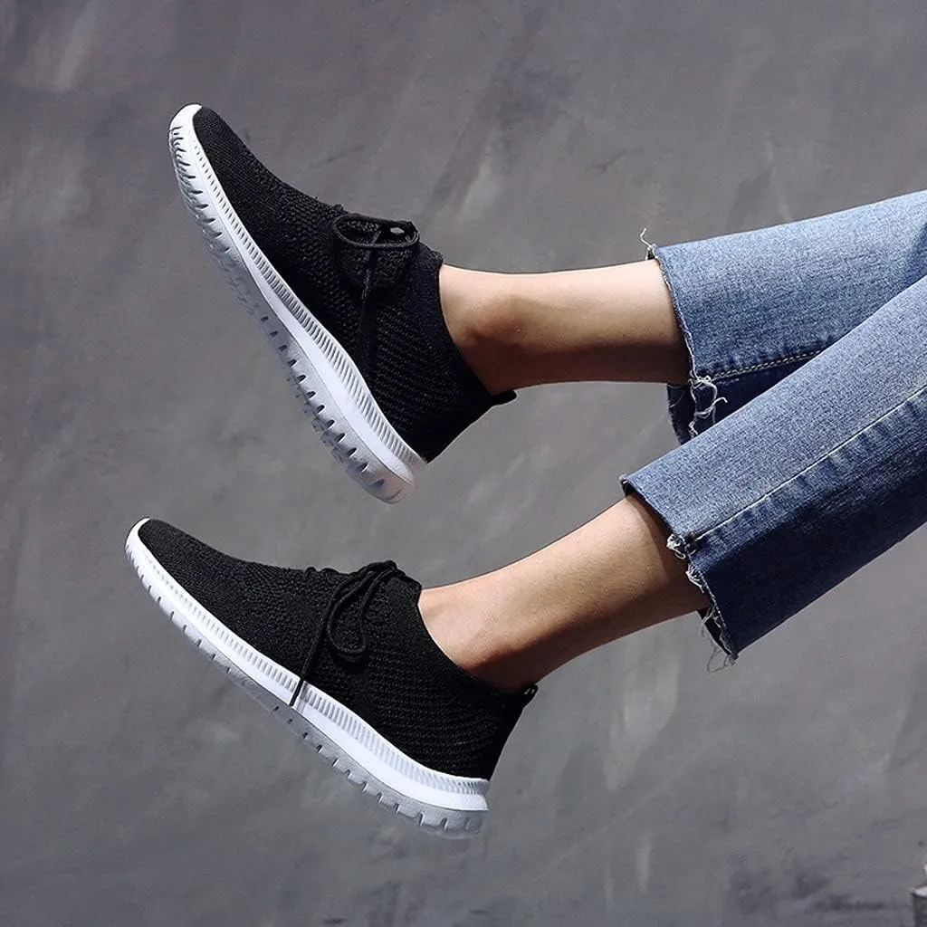 Black Casual Sneakers for Women Platform Women's Black Slip On Tennis Shoes Walking Shoes for Women Slip Ons Women's Sneakers Wide Feet Zapatos Cerrados De Mujer De Vestir Elegantes Comodos
