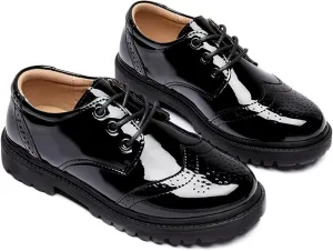 Boys Girls Dress Shoes Kids Uniform Formal Classic Oxfords for Toddler Little/Big Kid