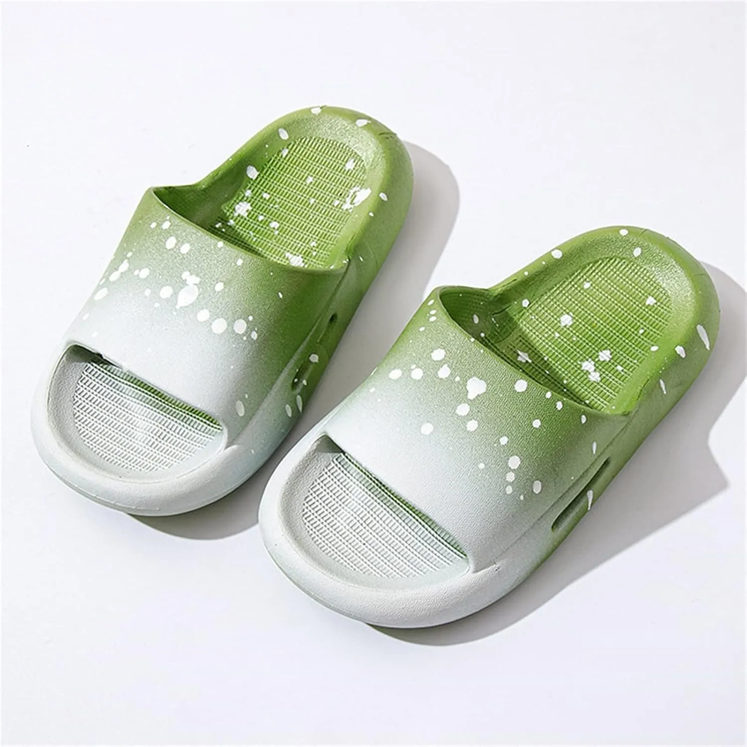 Boys Girls Shower Slides Open Toe Soft Sole Anti-Slip Snowflake Gradient House Shoes 2025 Slippers for Baby Girl