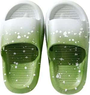 Boys Girls Shower Slides Open Toe Soft Sole Anti-Slip Snowflake Gradient House Shoes 2025 Slippers for Baby Girl