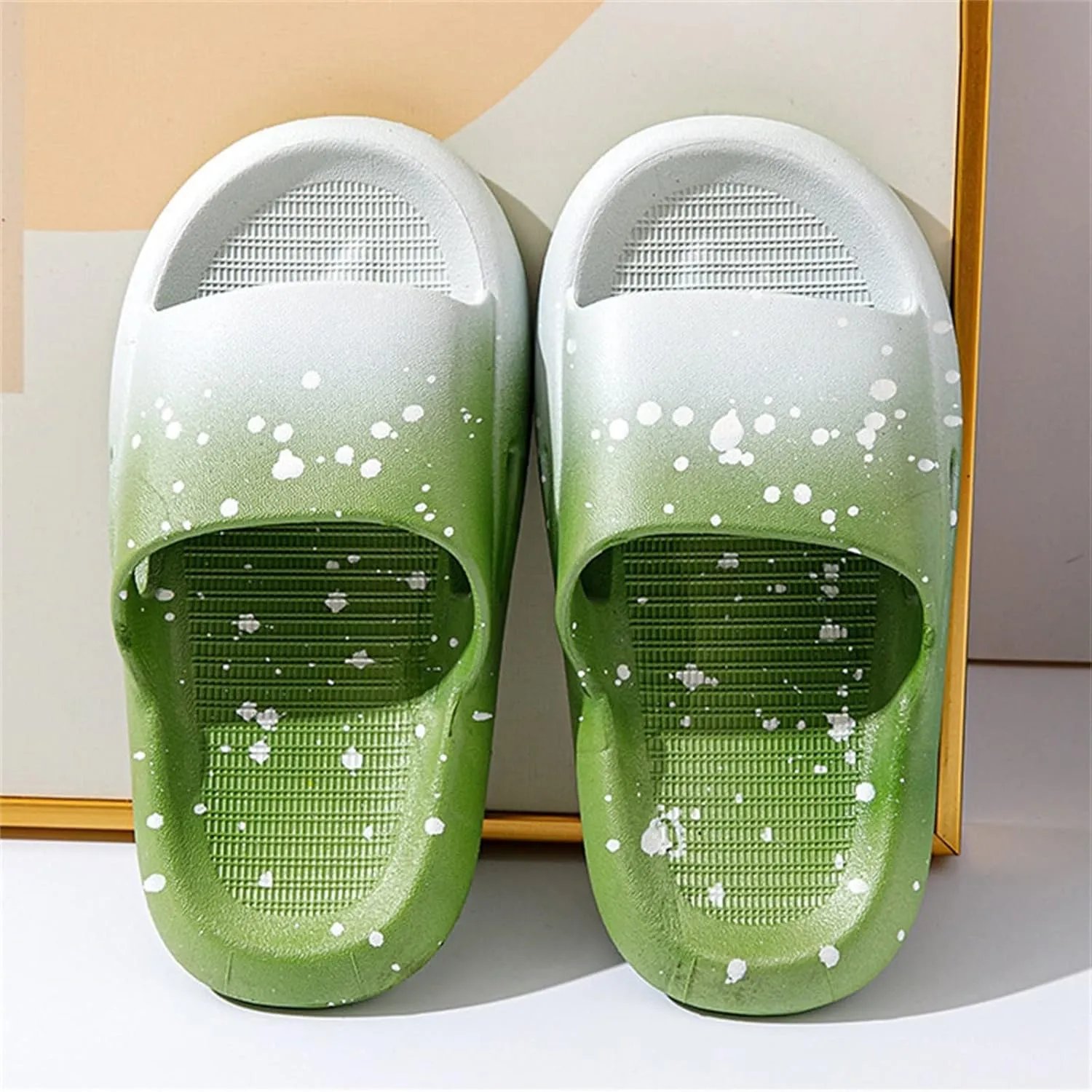 Boys Girls Shower Slides Open Toe Soft Sole Anti-Slip Snowflake Gradient House Shoes 2025 Slippers for Baby Girl