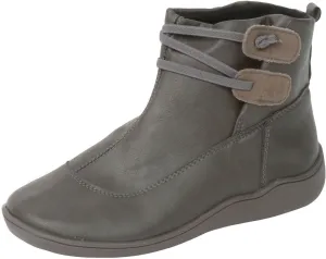 Cathalem Boots for Women Premium Orthopedic Ankle Boots Arch Support Leather Comfortable Side Zip Wedge Booties