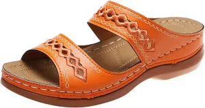 Cathalem Summer Sandals for Women 2024, Orthopedic Wedge Sandals for Women Dressy Summer Walking Sandals with Arch Support