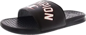 Champion mens Club Slide Slippers, Black, 11
