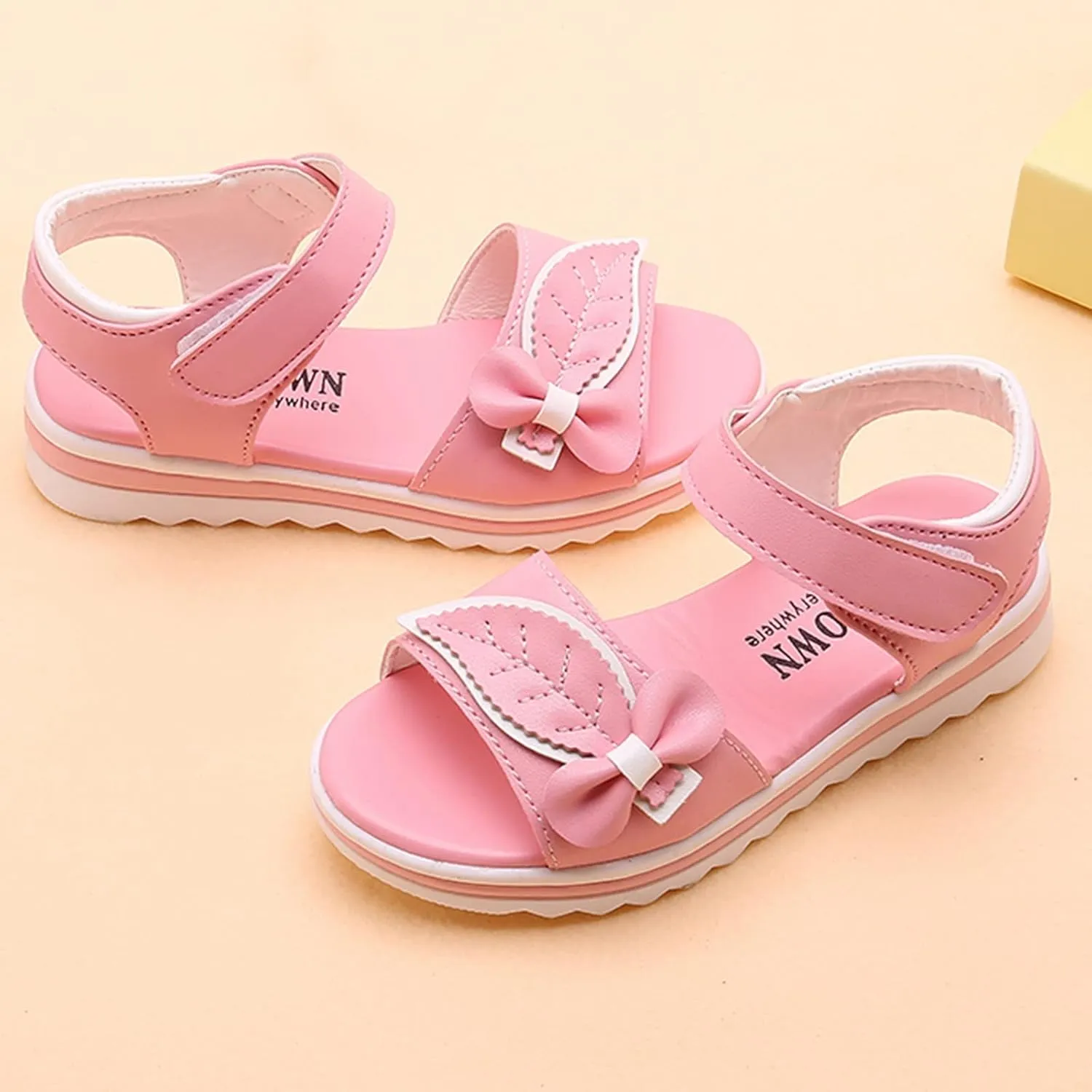 Children Shoes Fashion Flower Thick Sole Sandals Soft Sole Comfortable Princess Sandals Sandals Size 8 Girls