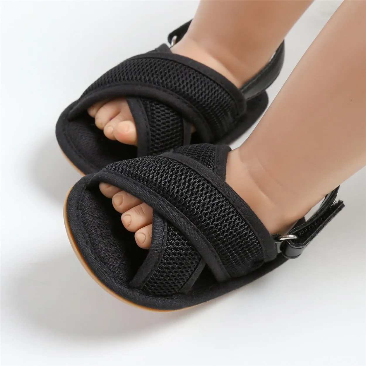 COSANKIM Infant Baby Boys Girls Summer Sandals Non Slip Soft Sole Toddler First Walker Crib Shoes (0-18 Months)