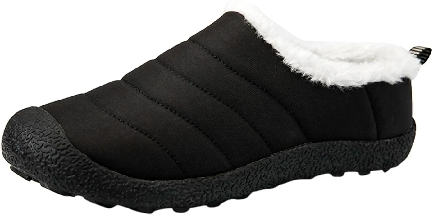 Couple Autumn And Winter Fashion Plus Wool Thickened Low Top Warm Shoes For Men And Women Soft Women Winter Calf Boots