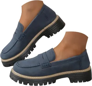 Dheva-C Orthoture-Orthopedic Loafers Shoes for Women Comfort Orthopedic Shoes Womens Round Toe Platform Walking Shoes,