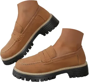 Dheva-C Orthoture-Orthopedic Loafers Shoes for Women Comfort Orthopedic Shoes Womens Round Toe Platform Walking Shoes,