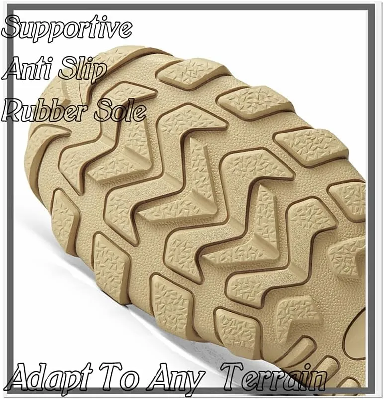 Durable Men's Tactical Hiking Boots - Non-Slip Snow Boots for Winter Outdoor Activities