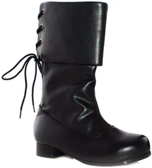 Ellie Shoes Black Buccaneer Boot Child - XS