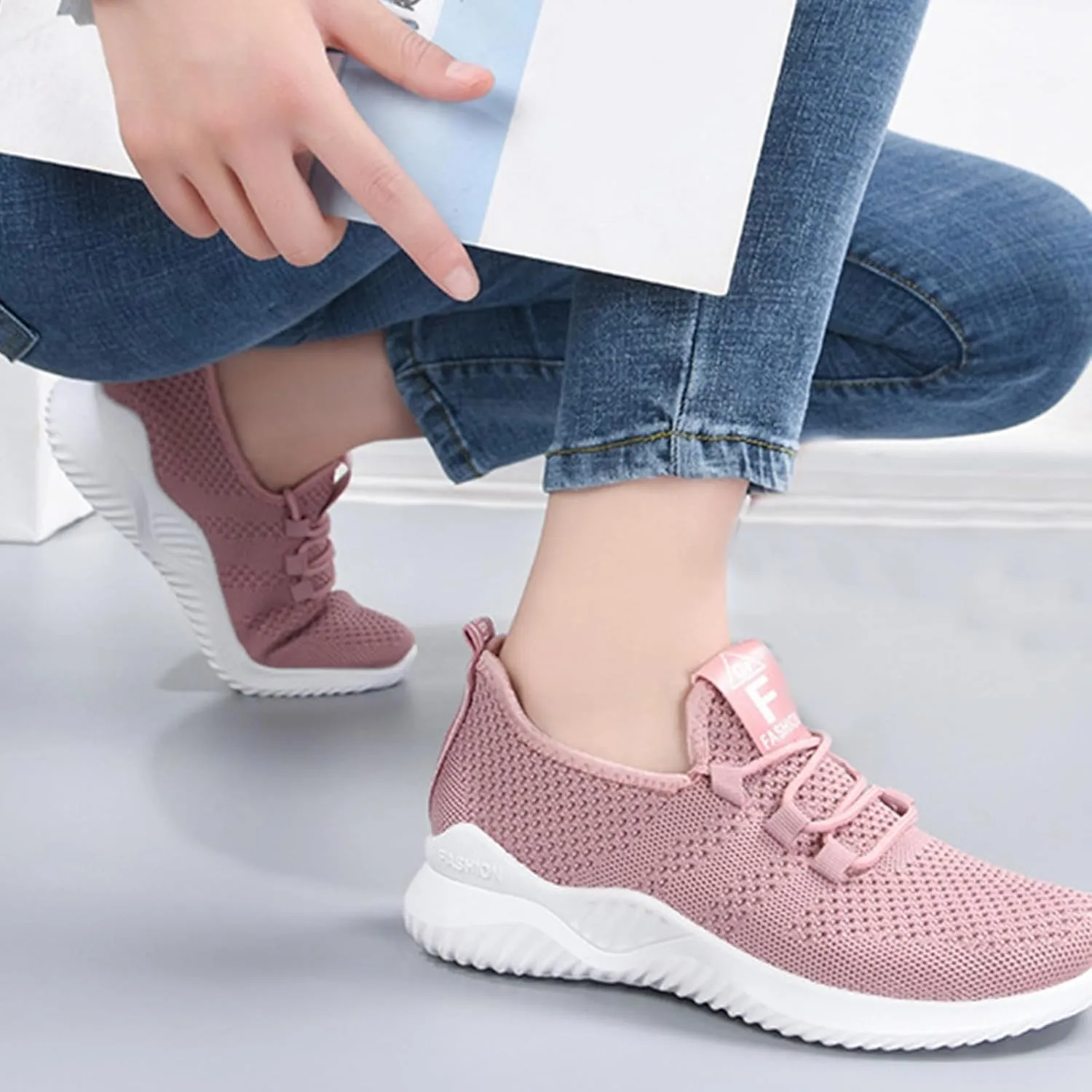 Flat Sandals for Women Comfortable Lightweight Loafers Breathable Casual Walking Shoes