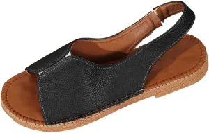 Flat Sandals for Women Comfortable Orthopedic Lightweight Wide Width Sandals Slip On Soft Cushion Flat Shoes Casual Solid Color Walking Sandal for All Occasions: Casual, Work, Party
