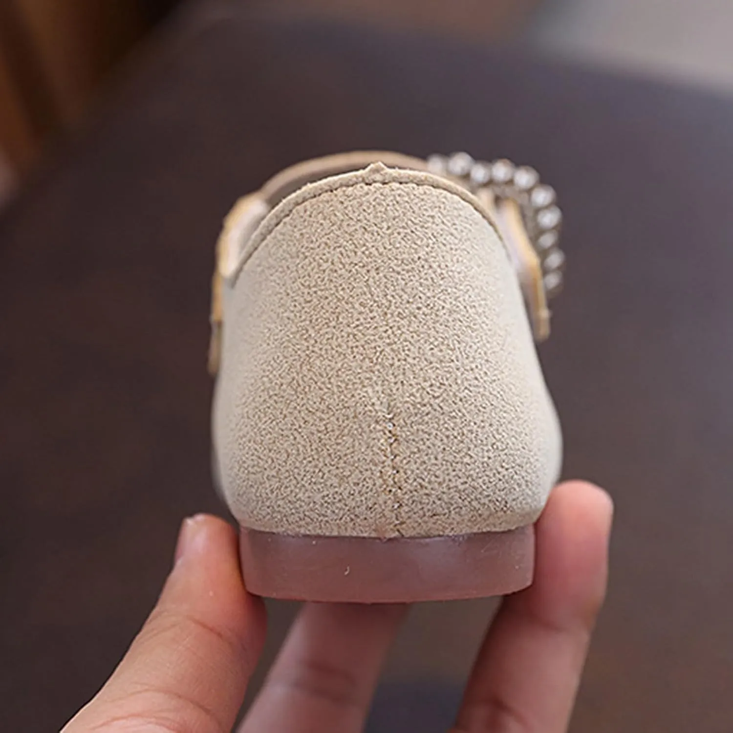 Girls Kids Ankle Sandals Close Toe Sequins Dress Shoes Toddler Soft Sole Summer Casual Leather Loafers Comfy Cute Shoes