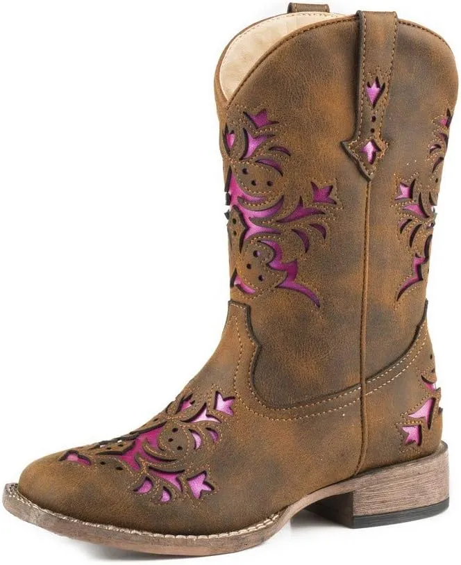 Girl's Lola (Toddler/Little Kid) Vintage Brown Vamp & Shaft 10 Toddler