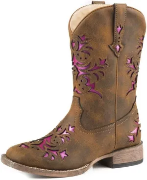 Girl's Lola (Toddler/Little Kid) Vintage Brown Vamp & Shaft 10 Toddler