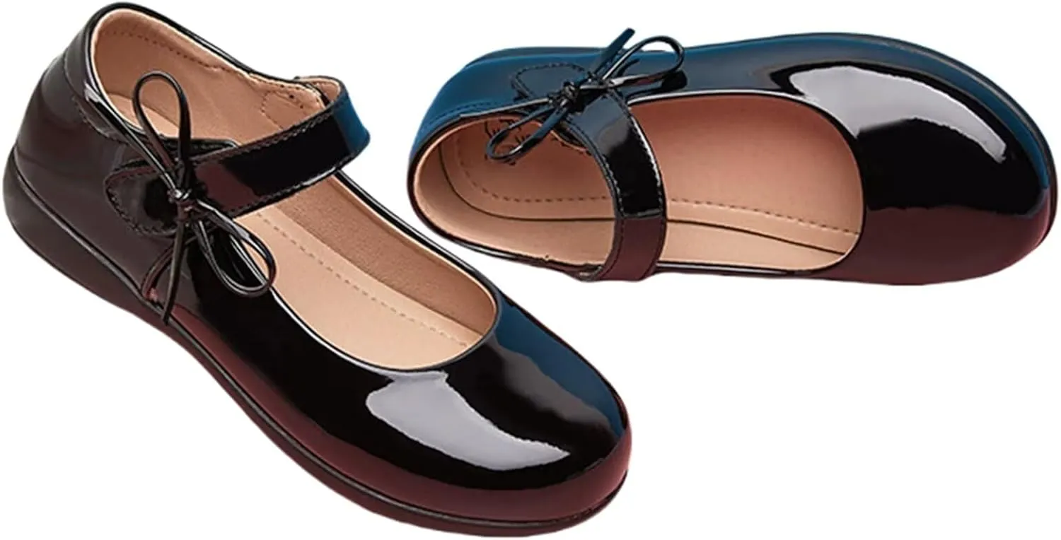 Girls Wedding Church Dress Shoes Leather School Uniform Formal Princess Shoes