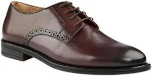 HEEL YOUR SOLE.Yago Derby Shoes, Premium Leather, Rich Brown, Breathable Foam Cushioning