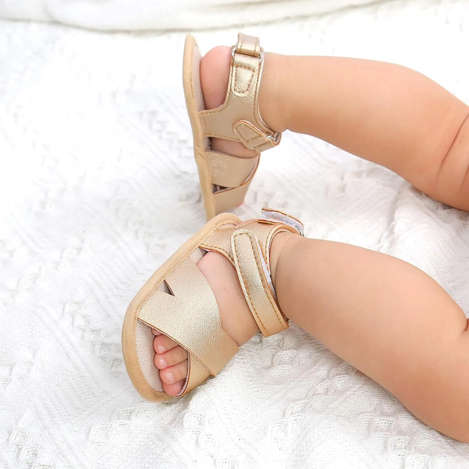 Infant Baby Girls Boys Sandals Rubber Soft Sole Premium Toddler First Walker Outdoor Summer Beach Shoes