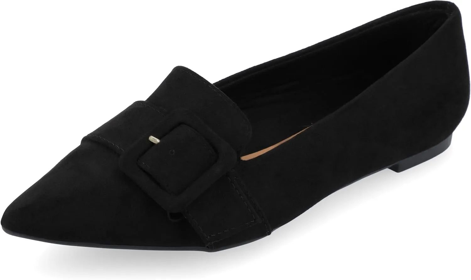 Journee Women's Audrey Dress Flats Black, 7.5