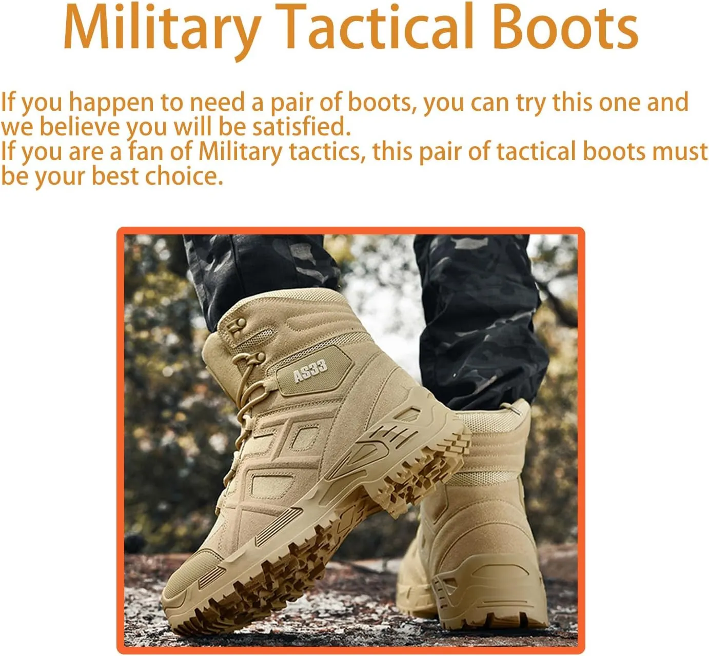 Kervaky Men's tactical boots military boots work boots desert boots durable boots hiking boots combat boots outdoor boots lightweight boots