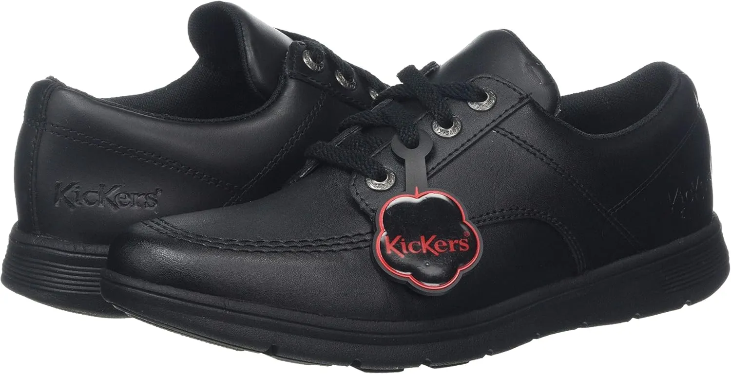 Kickers Leather Shoes Black Blk