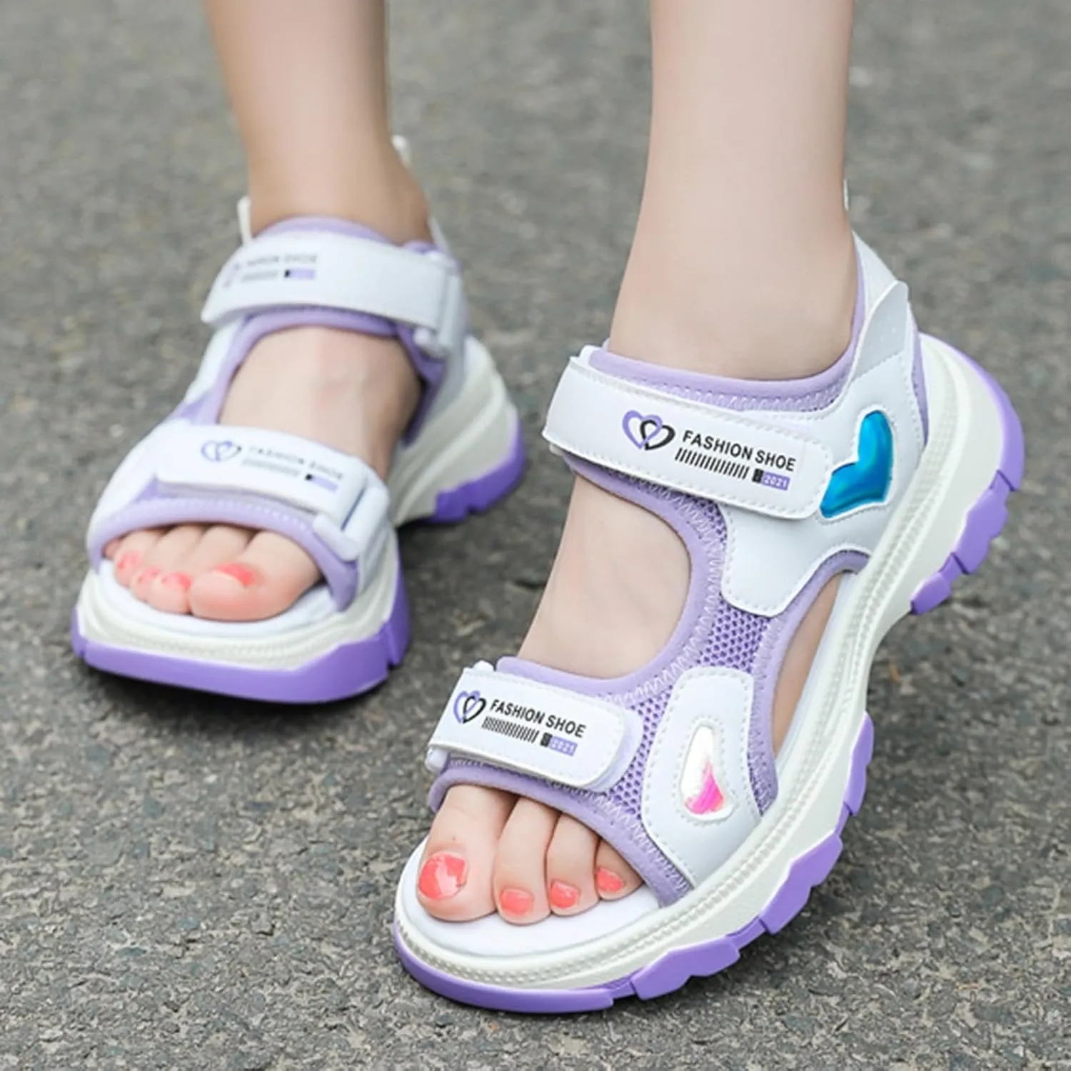 Kids Shoes Casual Flat Sandals Fashion Soft Sole Outdoor Beach Sandals Baby Jelly Shoes