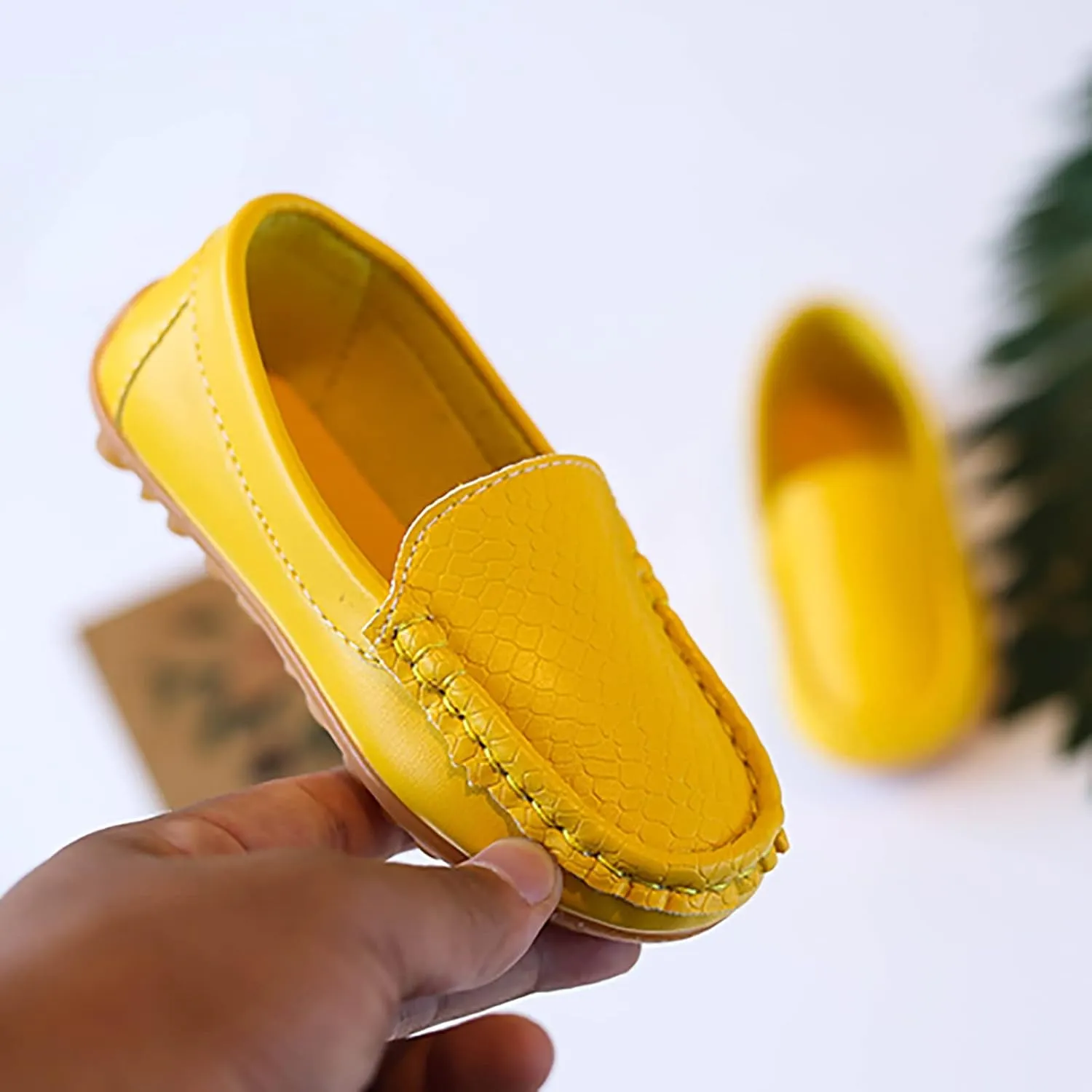 Kids Toddlers Boys Girls Soft Slip On Loafers Slip-On Moccasin Boat Dress Shoes Casual Shoes Formal Leather Flat𝐬
