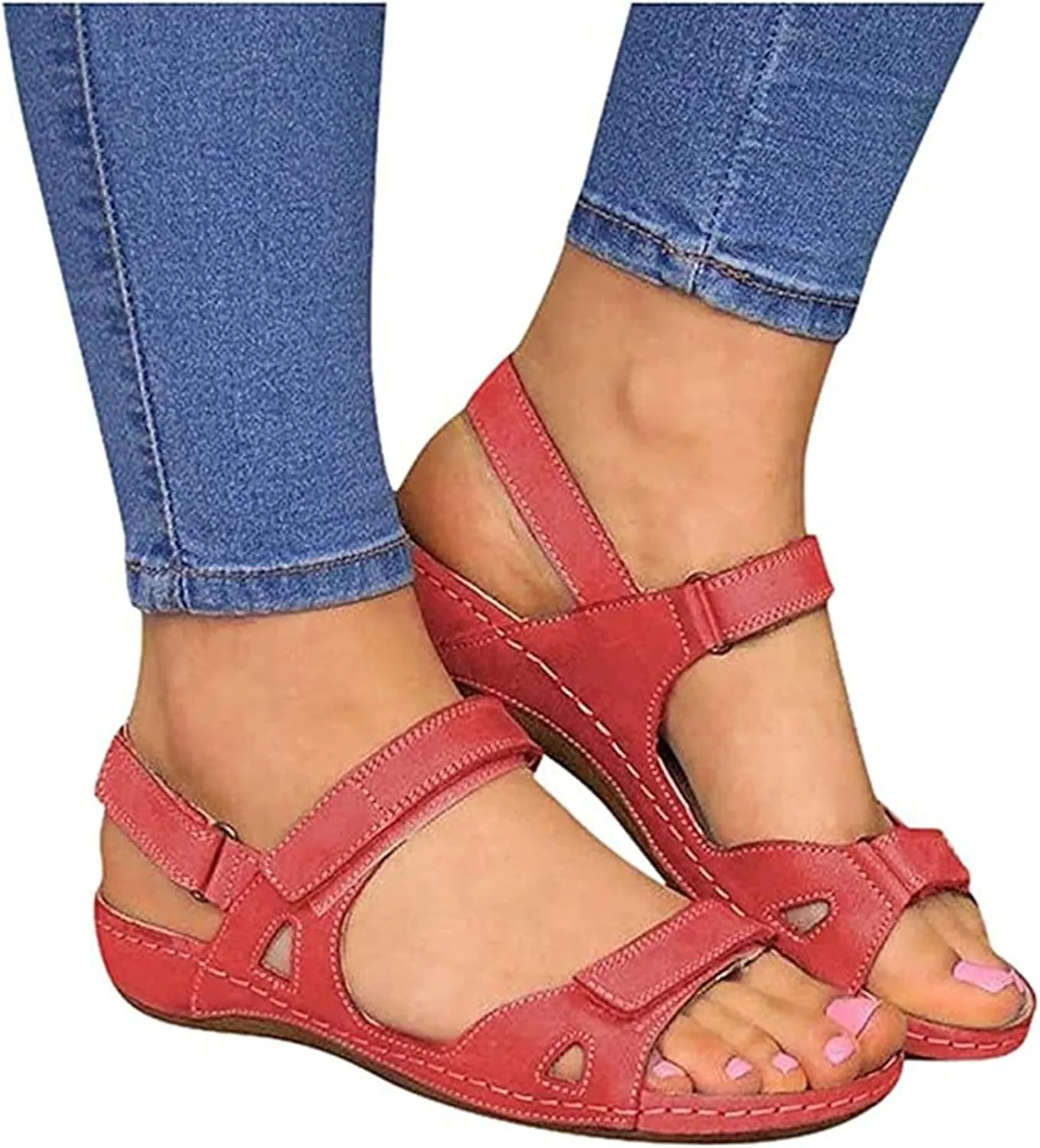 Ladmiple Orthotic Sandals For Women Plantar Fasciitis Fashion Slides Slip On Orthopedic Slipper With Comfortable Arch Support