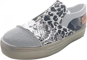 Ladmiple Sneakers For Women Slip On Wide Width Low Top Casual Canvas Walking Shoes Dressy Summer Fashion Flats Loafers