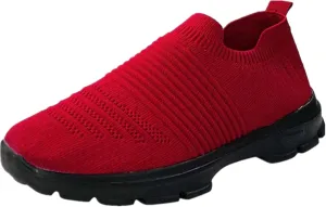 Ladmiple Walking Shoes Women Arch Support Slip On Sneakers Casual Athletic Gym Comfort Fashion Tennis Running Sneakers