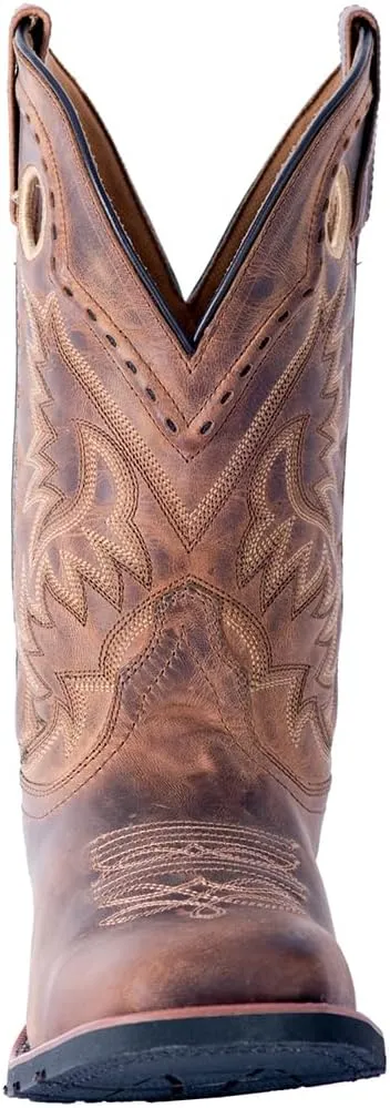 Laredo Mens Kane Square Toe Casual Boots Mid Calf - Brown