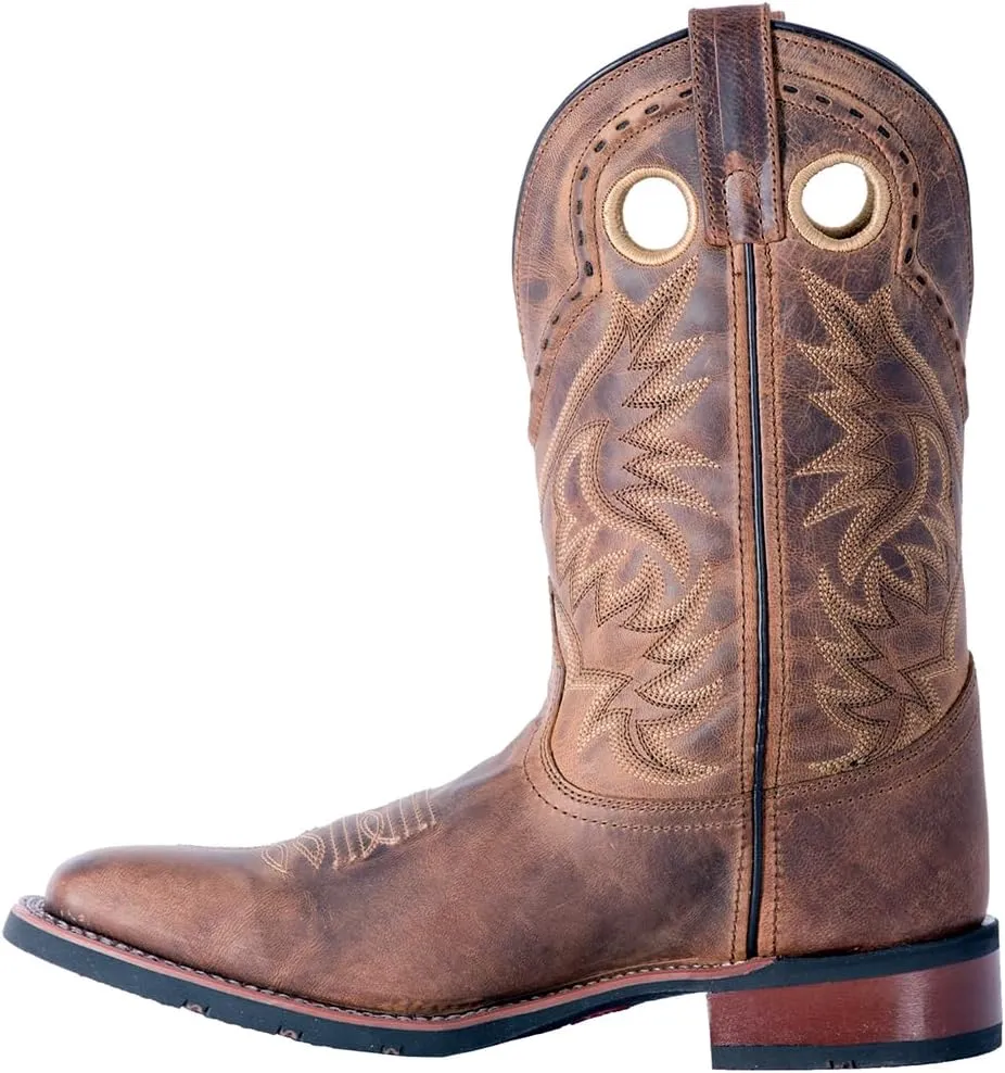 Laredo Mens Kane Square Toe Casual Boots Mid Calf - Brown