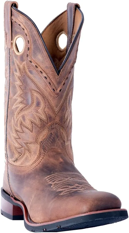 Laredo Mens Kane Square Toe Casual Boots Mid Calf - Brown