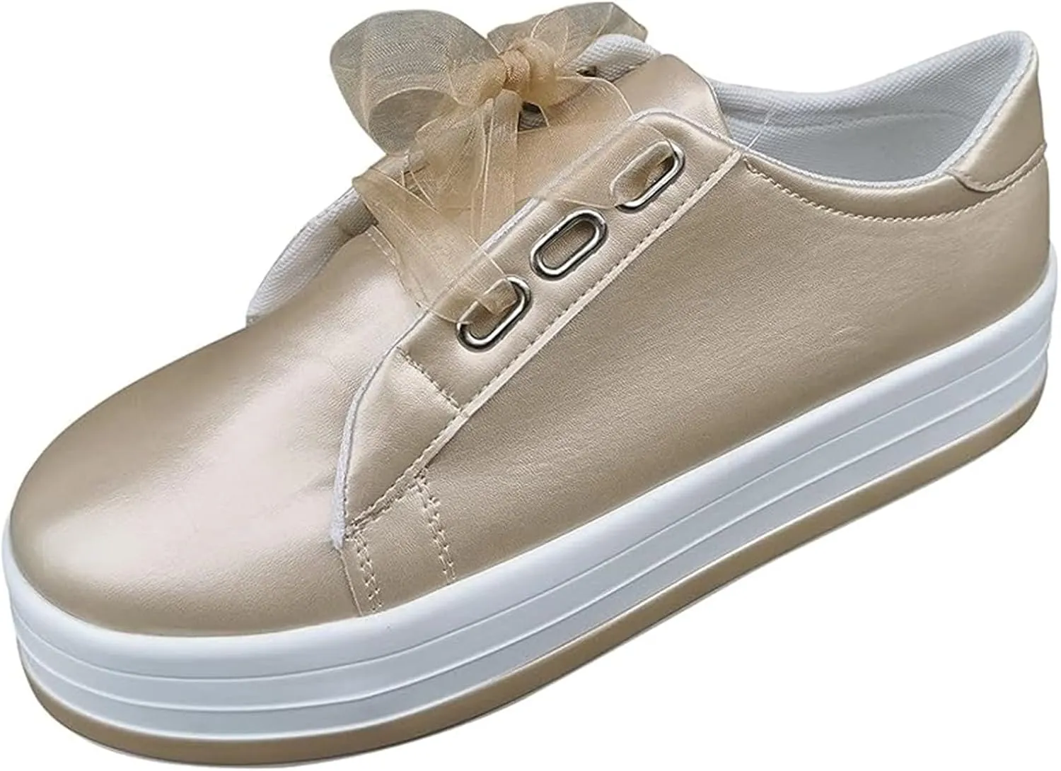 Lausiuoe Slip On Sneakers Women Wide Width Tan Women's Canvas Shoes Low Cut Sneaker Casual Walking Shoes Classic Fall Fashion Lightweight Soft Comfort Breathable Slip On Flat Loafers