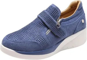 Lausiuoe Slip On Sneakers Women Wide Width Walking Women's Canvas Shoes Low Cut Sneaker Casual Walking Shoes Classic Fall Fashion Lightweight Soft Comfort Breathable Slip On Flat Loafers