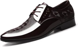 Men's Business Dress Shoes Lace-ups Oxfords Formal Derby Shoes for Men Wedding Suit Shoes