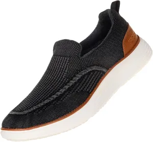 Men's Casual Canvas Loafers Shoes Slip Ons with Arch Support Orthopedic Breathable Comfortable for Plantar Fasciitis Walking Sneakers