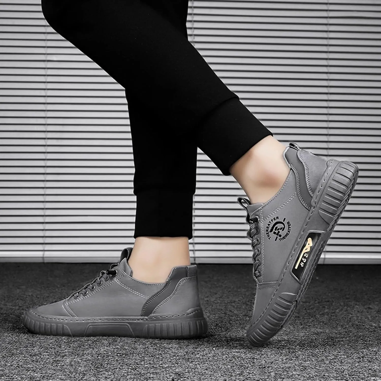 Men's Casual Shoes Lightweight Mesh Sport Sneakers Elastic Walking Shoes Flat Bottom Fashion Casual Footwear Non Slip Comfortable Sneaker
