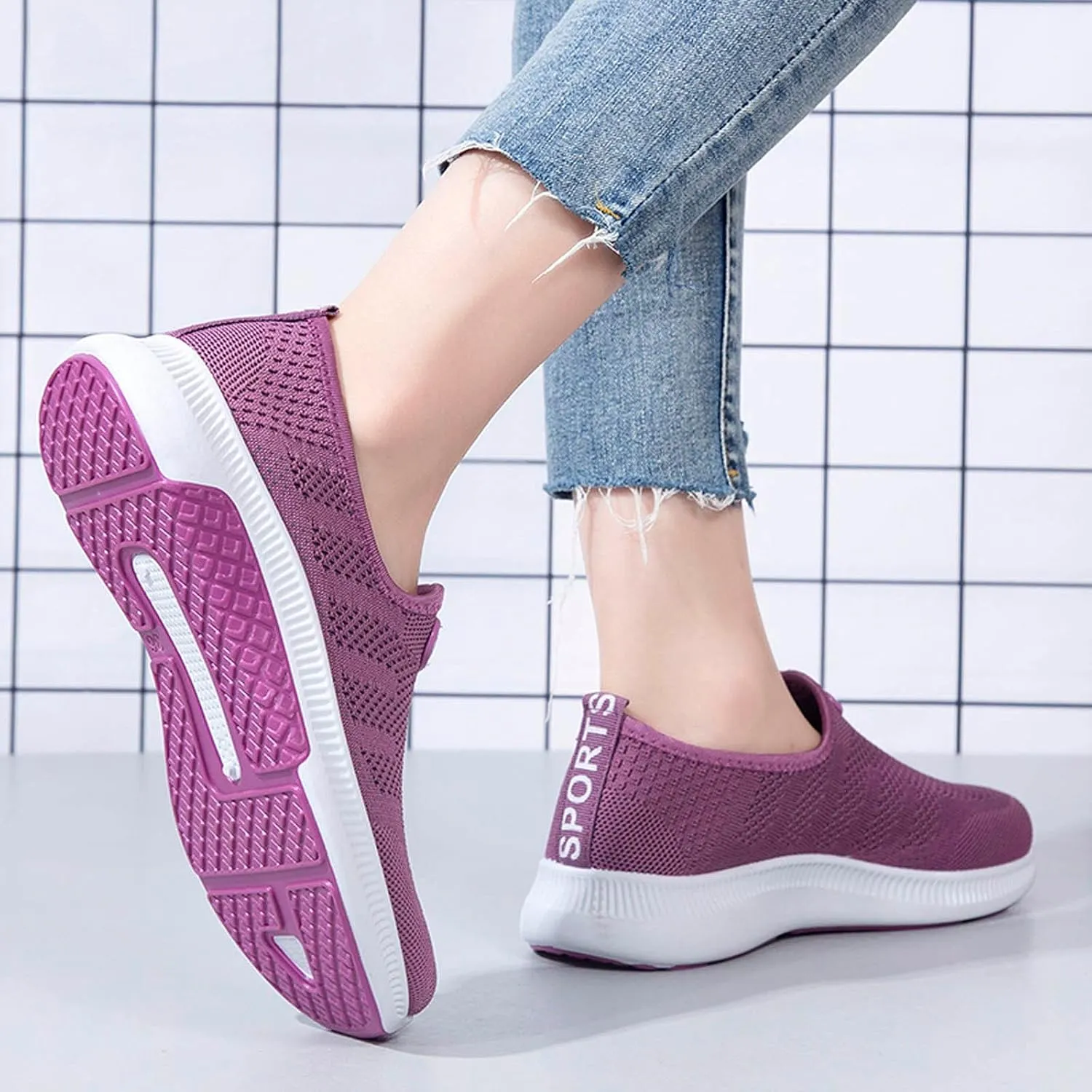 Men's Casual Slip-on Loafers Womens Fashion Sneakers Gym Shoes Men Wide Toe Box Trendy Casual Platform Loafers for Women Slip On Sneakers Men