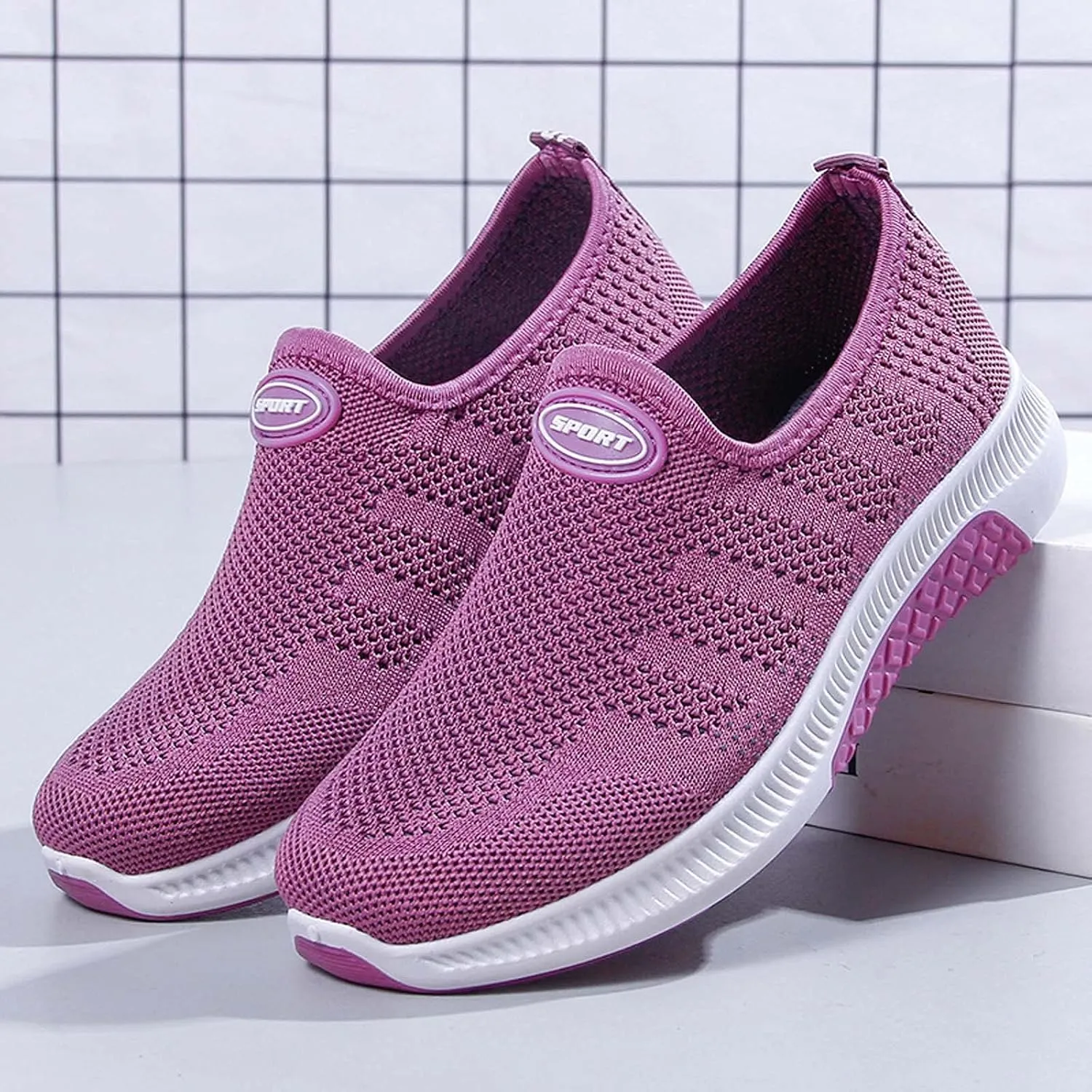 Men's Casual Slip-on Loafers Womens Fashion Sneakers Gym Shoes Men Wide Toe Box Trendy Casual Platform Loafers for Women Slip On Sneakers Men